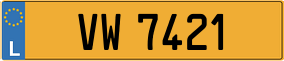 Trailer License Plate